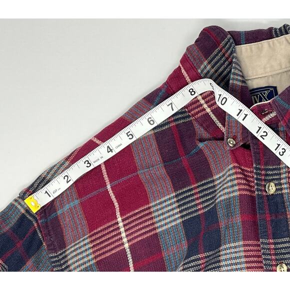 Twenty X Wrangler Button-Down Long-Sleeve Plaid Men's Shirt Size M - Picture 9 of 12